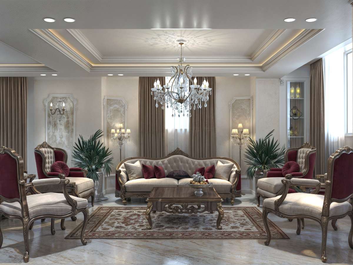 پروژه طراحی داخلی کاشانی